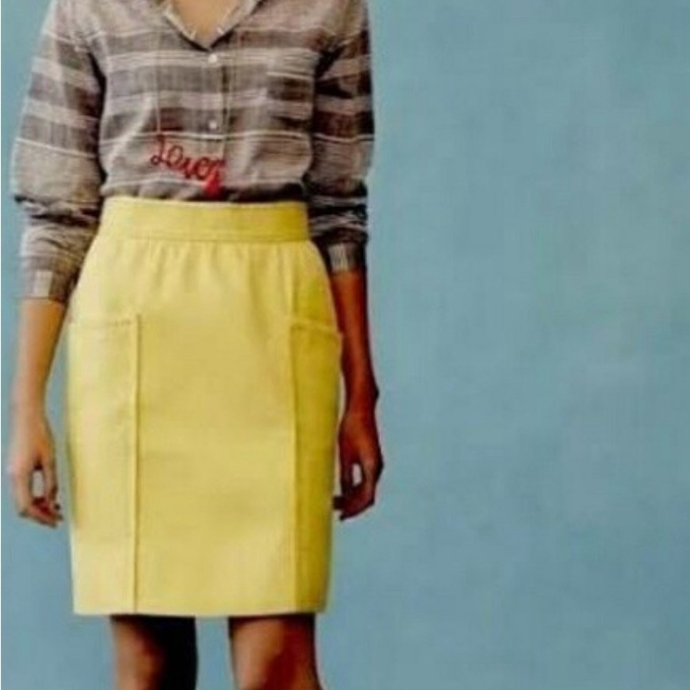 Cartonnier Yellow Pencil Skirt